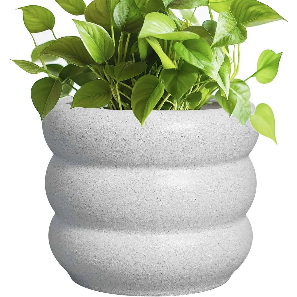 Pottery for Plants 8/10/13 Inch - Indoor Plant Pot with Drainage Hole Planter for Outdoor Plants Modern Flower Pot Round Planter for House Home Decor Living Room