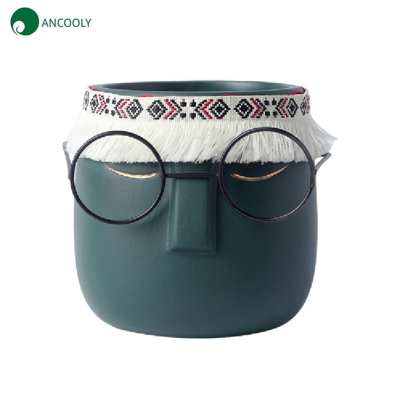 5.5 Inches Face Planter with Glasses